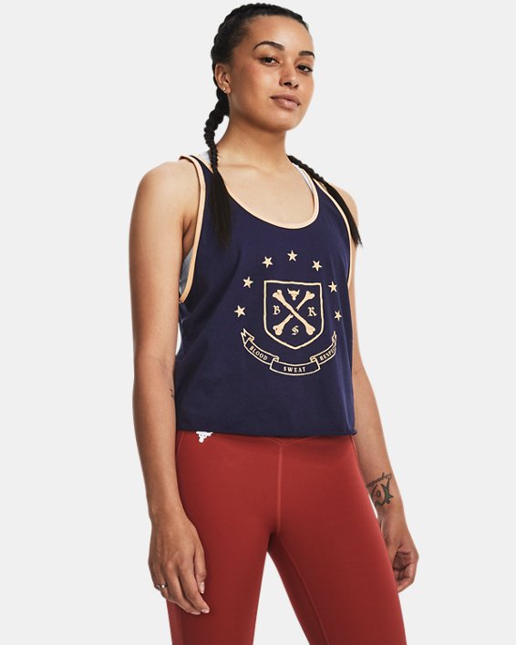 Women's Project Rock Arena Tank in Blue image number 0